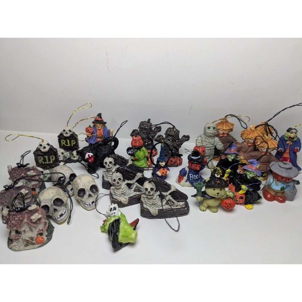 Lot Of 29 Mini Halloween Ornaments